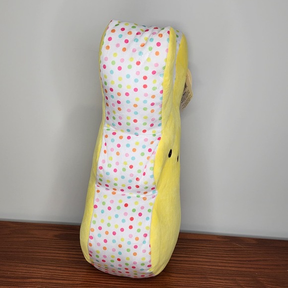 NEW Peeps Yellow Polka Dot Bunny Plush Large 17” Easter Stuffed Animal Gift - Picture 3 of 4